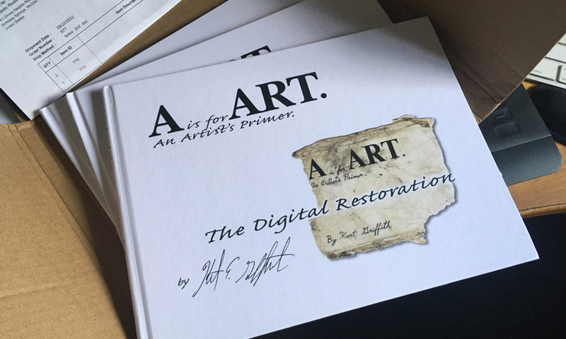 Sample copies of the new A is for Art book