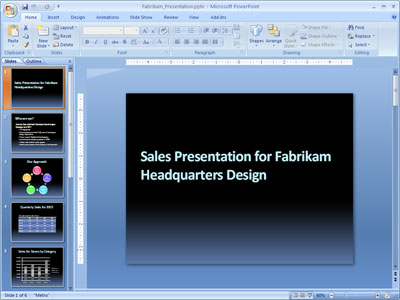 Powerpoint 2007 Interface