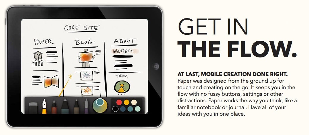 Fifty Three's remarkable Paper app for iPad.