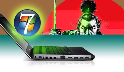 Windows7Home Sarmurai Art Guy suspiciously recons a Windows 7 laptop