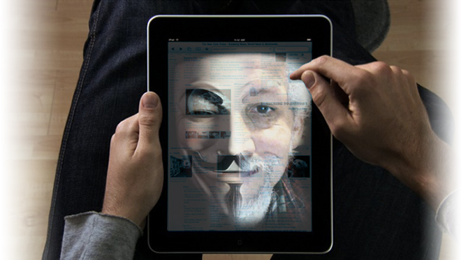 My Alt self staring back from an iPad